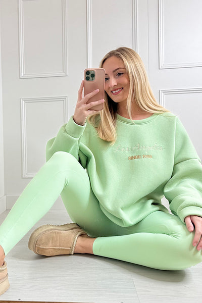 Mint Green Los Angeles Oversized Sweatshirt