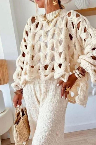 Erin Oversized Hollow Knit Jumper