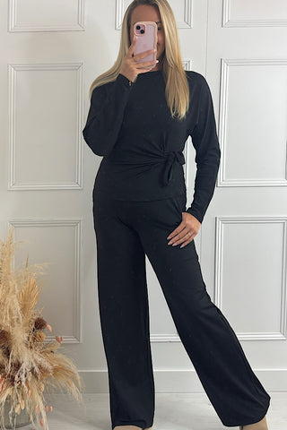 Megan Slinky Trousers In Black